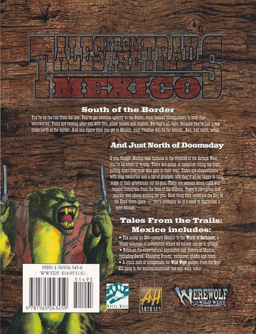 Werewolf the Wild West - Tales from the Trails Mexico (Genbrug)